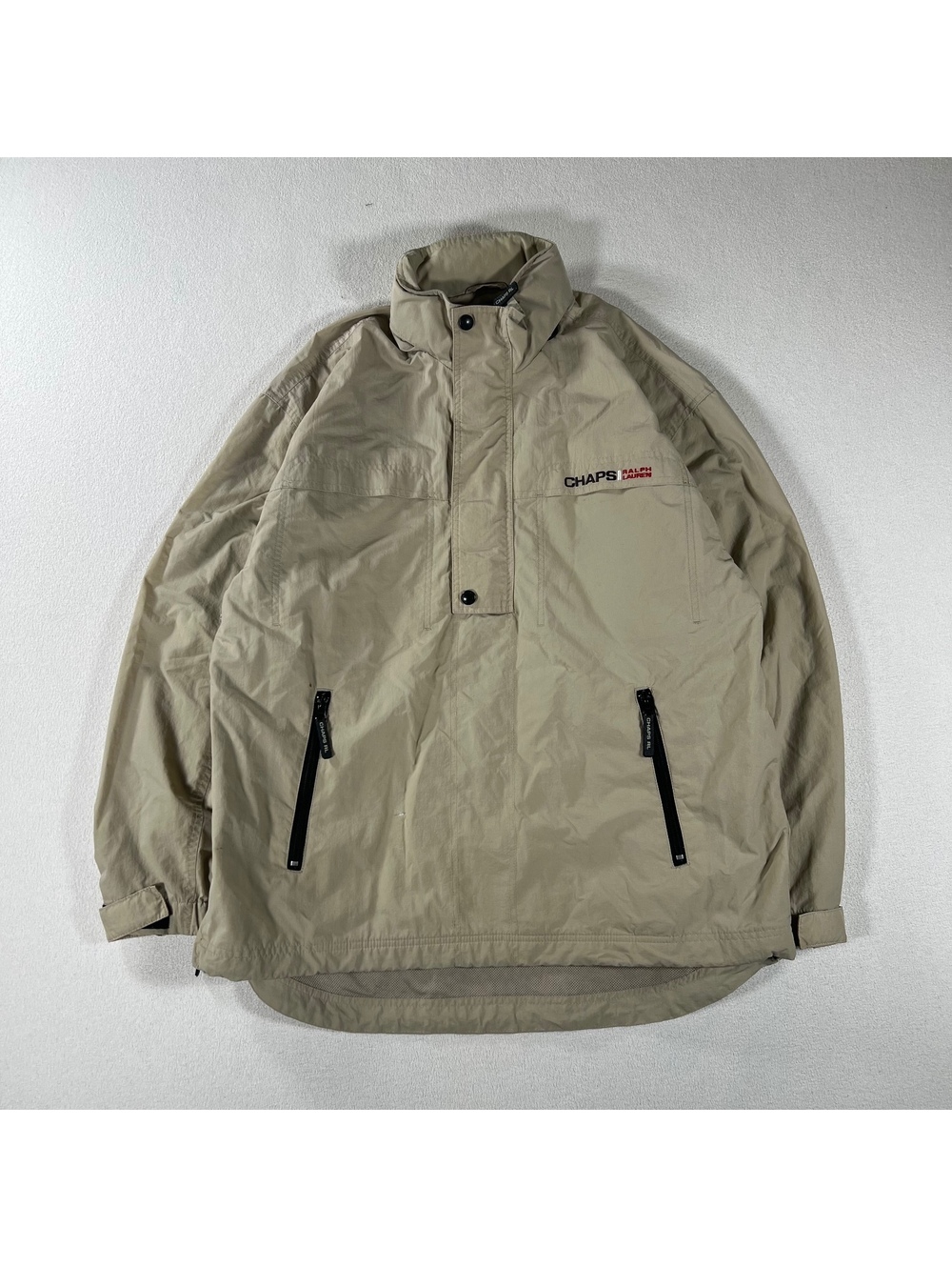 Chaps Ralph Lauren half zip anorak pull over jacket size M